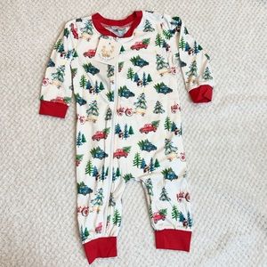 Christmas on the Farm Footless Pajamas size 12M NWT